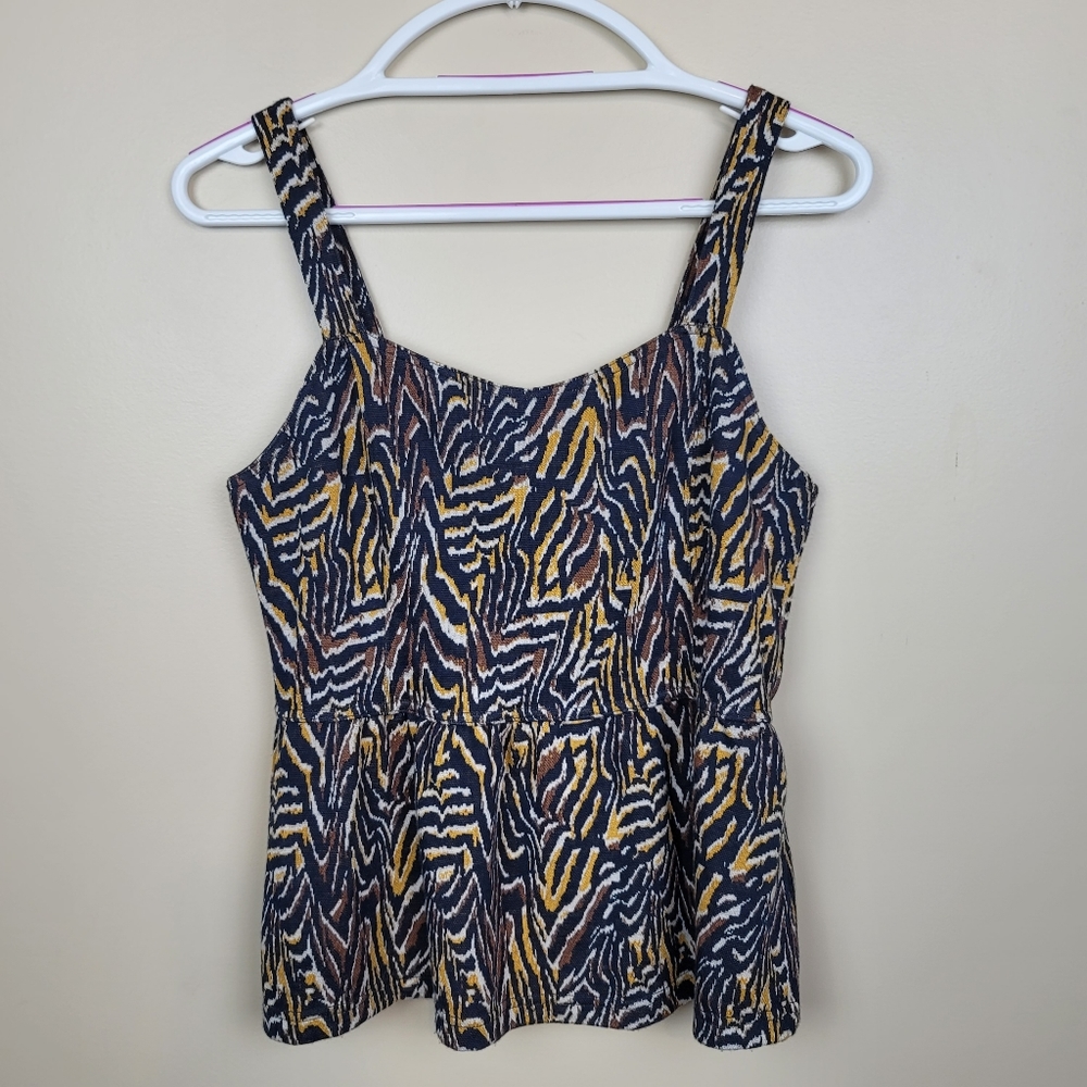 | Anthropologie | Jamie Zebra Print Tank Top size XS